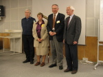 Společné foto, zleva: J. Grygar, E. Marková, J. Vondrák, I. Hána. Foto: Jan Mánek.