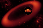 Gigantický Saturnův prstenec ze Spitzerova vesmírného teleskopu. Foto: NASA.