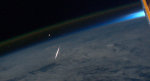 Snímek Perseidy 2011 z ISS. Foto: Ron Garan.