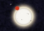 Exoplaneta v systému čtyř hvězd Foto: Haven Giguere/Yale University