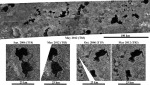 Krajina jezer v okolí severního pólu měsíce Titan Foto: NASA/JPL-Caltech/ASI