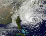 Hurikán Sandy. Foto: NASA.