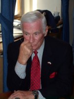 E. Cernan při návštěvě ČR v roce 2008. Foto: ČAS.