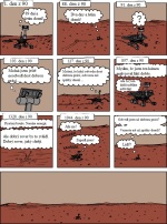 Česká verze komiksu o robotu Spirit. Foto: xkcd.com