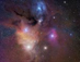 Barevná mračno Rho Ophiuchi