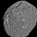 Asteroid Vesta přes celý snímek