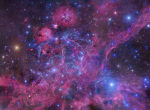 Mozaika zbytku supernovy v Plachtách
