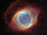 Mlhovina Helix dalekohledy Blanco a Hubble