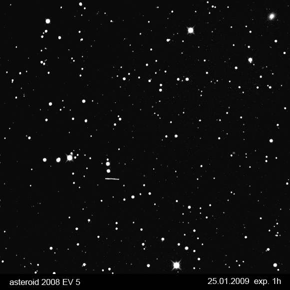 asteroid 2008  EV5- 600