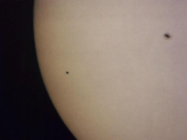 Prechod Merkúra cez Slnečný kotúč 070503