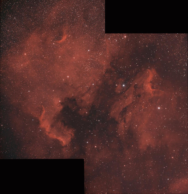 Mozaika NGC-7000 & IC--5067 kopie
