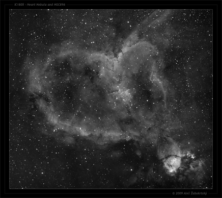 IC1805 a NGC896 mala