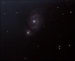 jeden snímek z videa M 51 snímaného s kamerou VB21-S