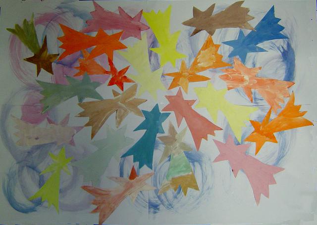 Skupinová práce (6-7 let): Vánoční hvězda dětskýma očima